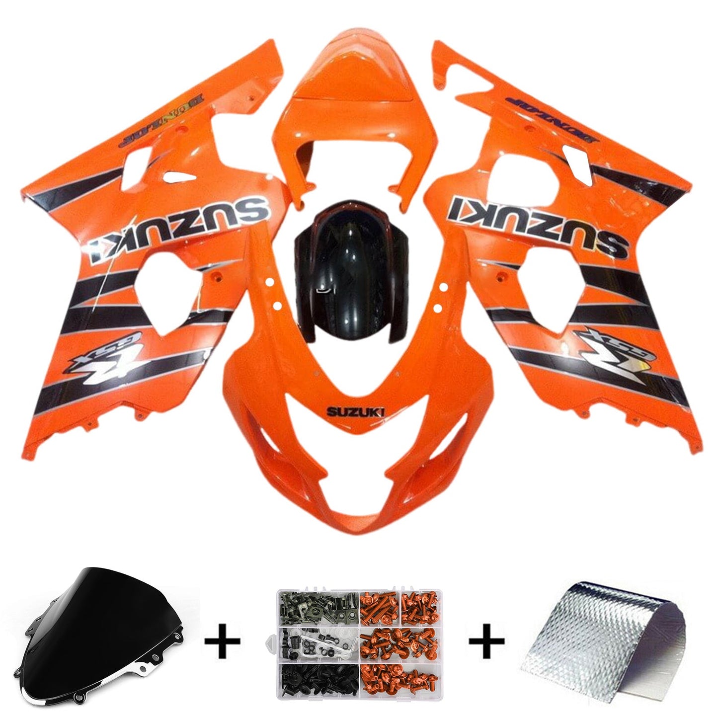 2004–2005 Suzuki GSXR 600/750 K4 Spritzguss-Verkleidungsset, Karosserie, Kunststoff, ABS