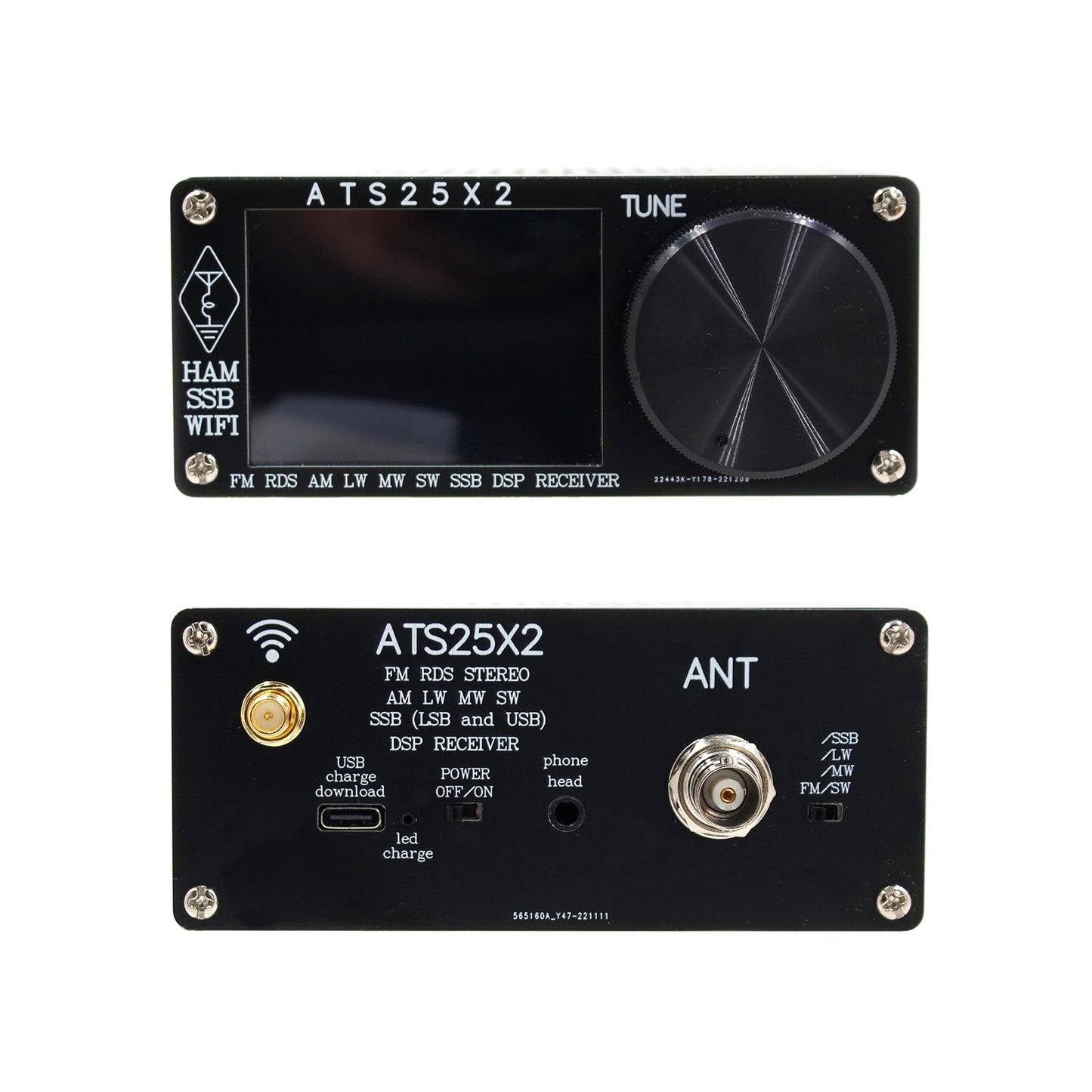 Neuer ATS-25X2 APP-Netzwerk WIFI All-Band-Funkempfänger FM LW MW SW DSP-Anschluss