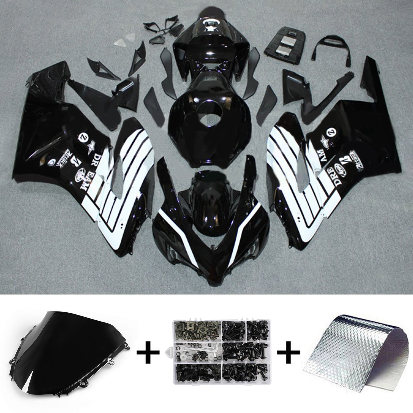 Amotopart Honda CBR1000RR 2004–2005 Verkleidungsset, Karosserie, Kunststoff, ABS