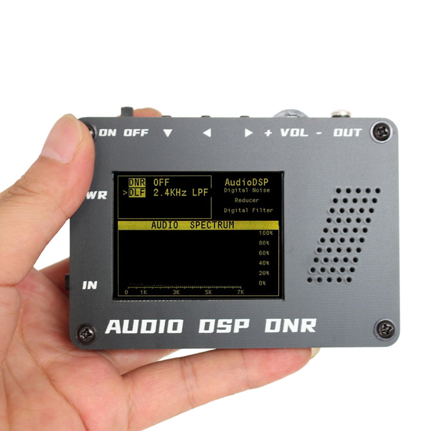 Audio DSP Rauschunterdrückung DNR Digitalfilter SSB Radio YAESU ICOM + Lautsprecher