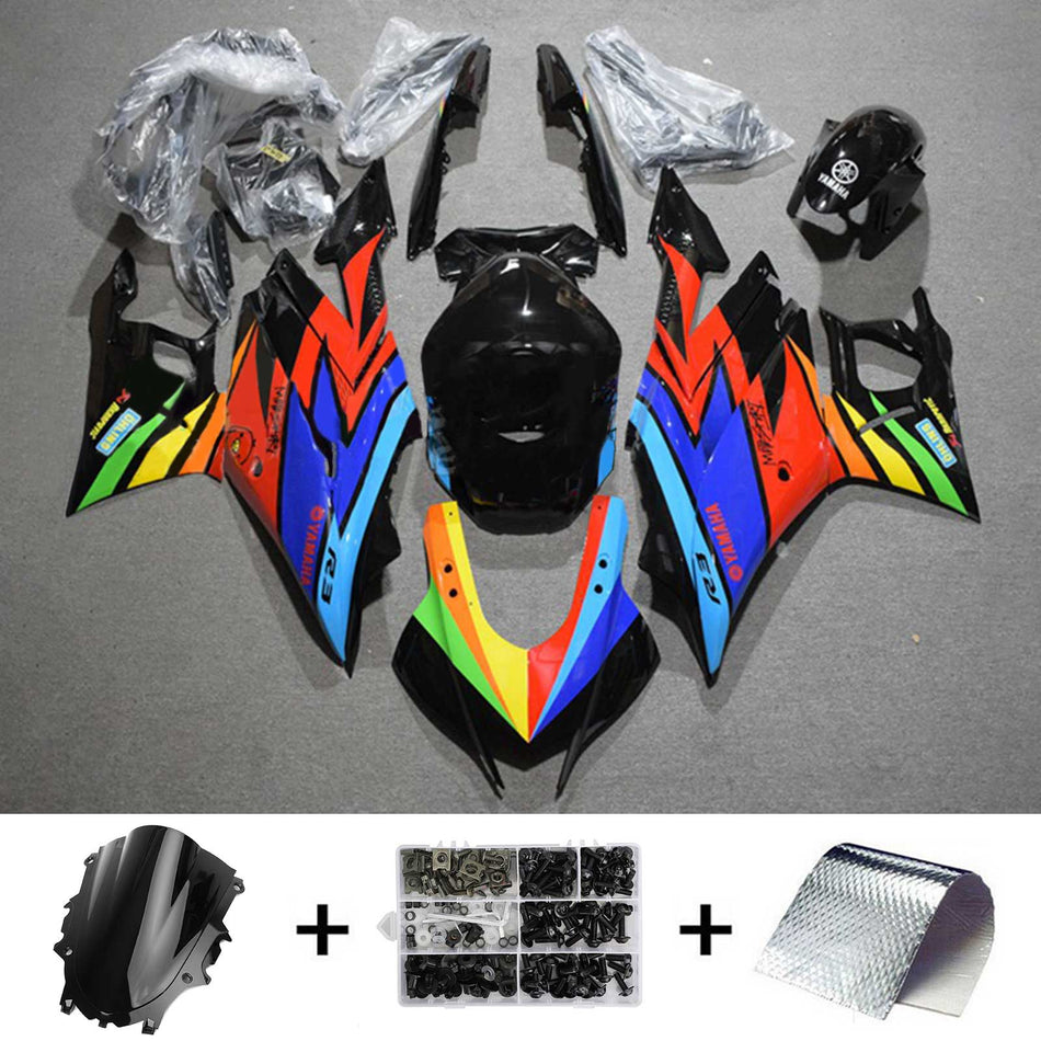 Amotopart Yamaha 2019-2021 YZF R3/YZF R25 Kit de carénage coloré