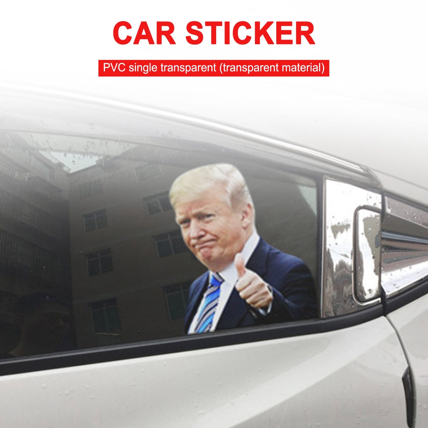2020 Auto Person Decal Trump Presidential Election Front Left Window