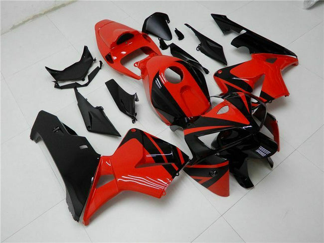 Amotopart 2005-2006 CBR600RR Honda Verkleidung Black Red Kit