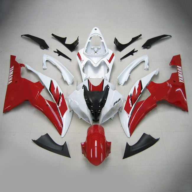 Amotopart Yamaha 2008-2016 YZF 600 R6 Red White Abzugskit