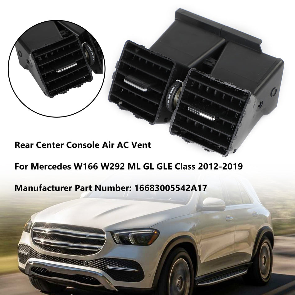 2012鈥?019 Mercedes Benz W166 W292 GLE Air AC Vent Outlet in der hinteren Mittelkonsole