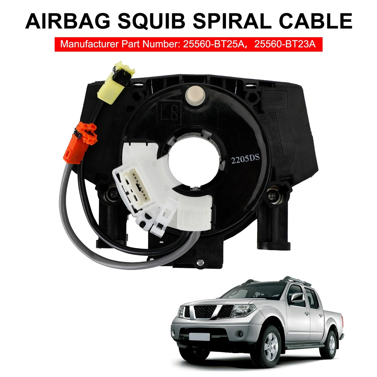 Nissan Qashqai MK II (2013-2020) Airbag-Zünder-Spiralkabel 25567-5X10A