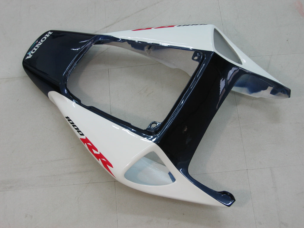 Amotopart 2004-2005 CBR1000 Honda Kit de carénage blanc et bleu