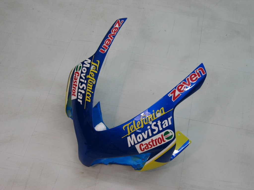 Amotopart-Verkleidungen Honda CBR1000RR 2004-2005 Verziehung Movistar Racing Blue Checker Verkleidungskit