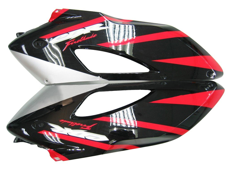 Amotopart Carénages Honda 1000RR 2004-2005 Carénage Rouge Argent Noir CBR Racing Kiting Kit