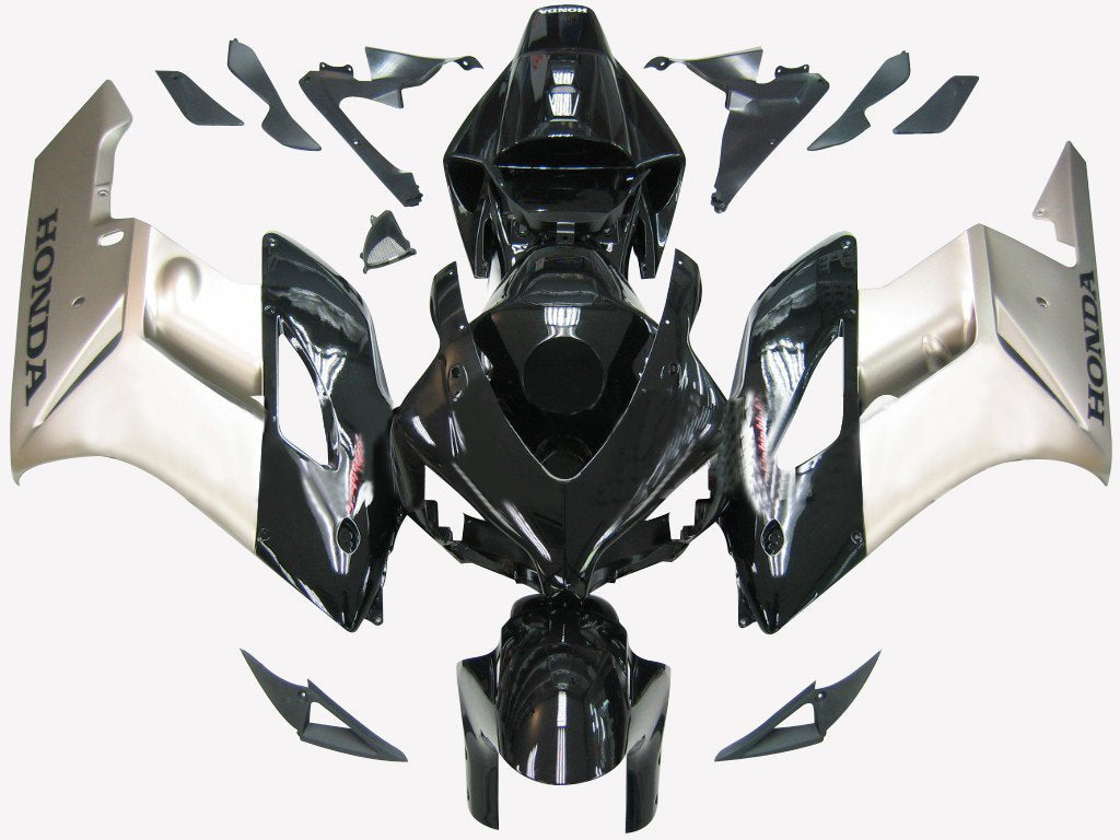 Amotopart-Verkleidungen Honda 1000RR 2004-2005 Verziehung CBR Racing Black Silver Abzugskit