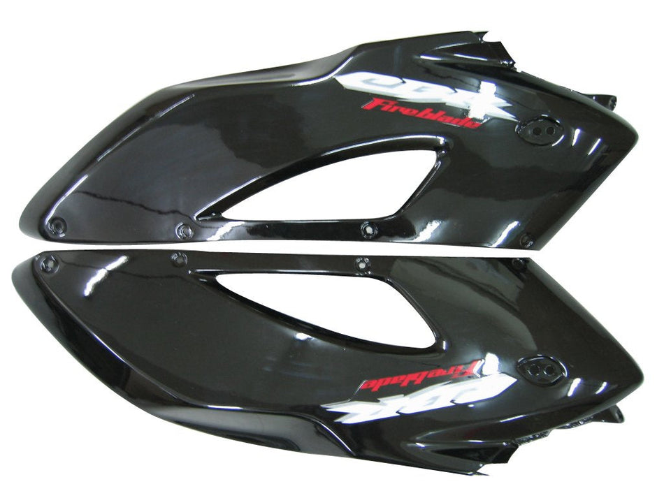Amotopart Carénages Honda 1000RR 2004-2005 Warp CBR Racing Kit déclencheur Noir Argent