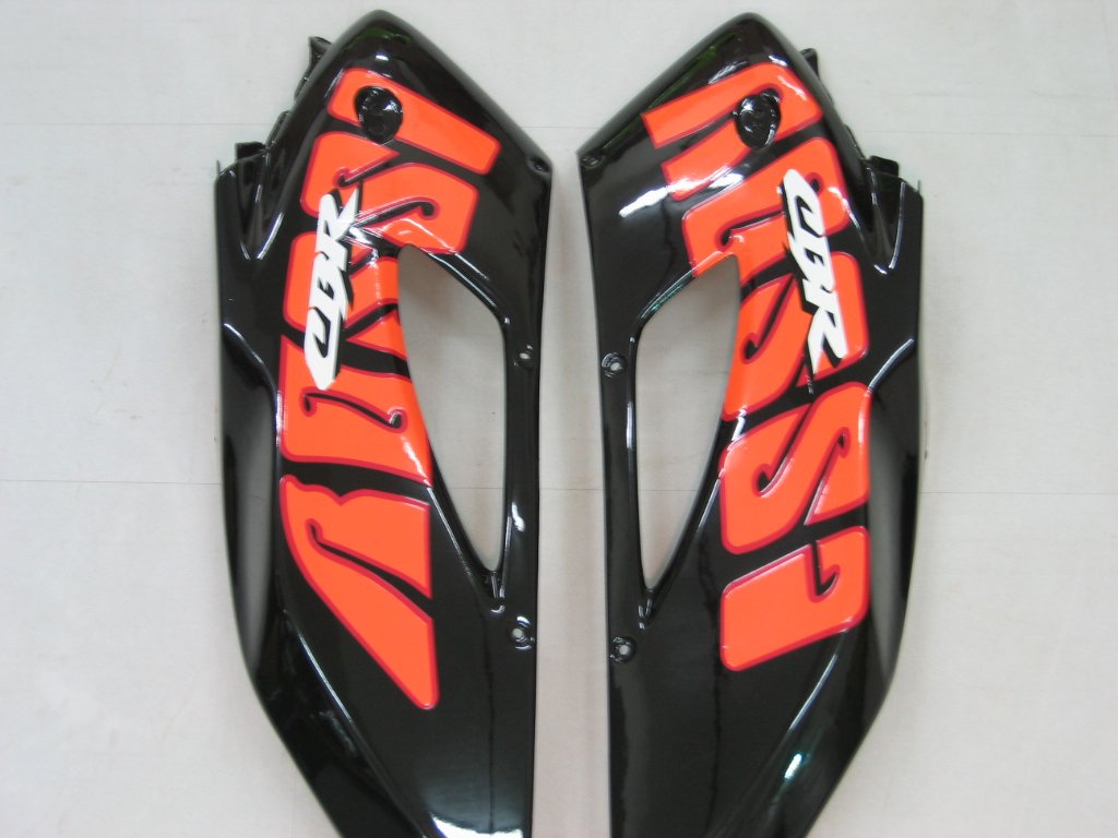 Carénages Amotopart Honda CBR1000RR 2004-2005 Carénage Valentino Rossi Racing Noir Orange Trigger Kit