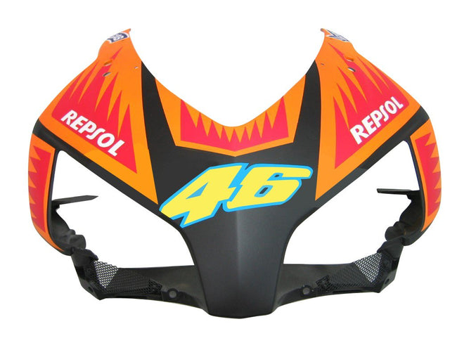 Amotopart-Verkleidungen Honda CBR1000RR 2004-2005 Verkleidung Valentino Rossi Racing Black Orange Abzugskit