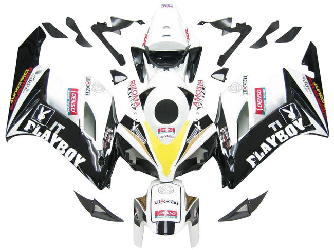 Amotopart-Favoritings Honda CBR1000RR 2004-2005 Abzugsspiel-Rennspannungskit Black White Abzugskit