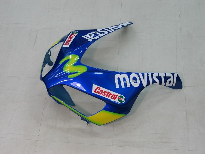 Amotopart Verkleidung Honda CBR1000RR 2006-2007 Verziehung Movistar Racing Blue & Green Abzugskit