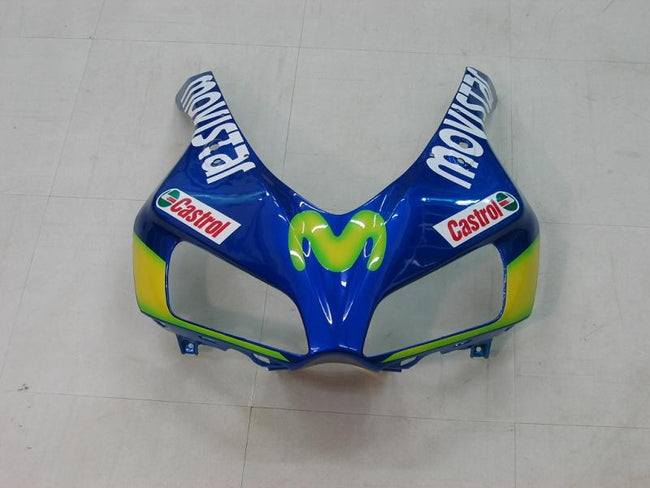 Amotopart Verkleidung Honda CBR1000RR 2006-2007 Verziehung Movistar Racing Blue & Green Abzugskit