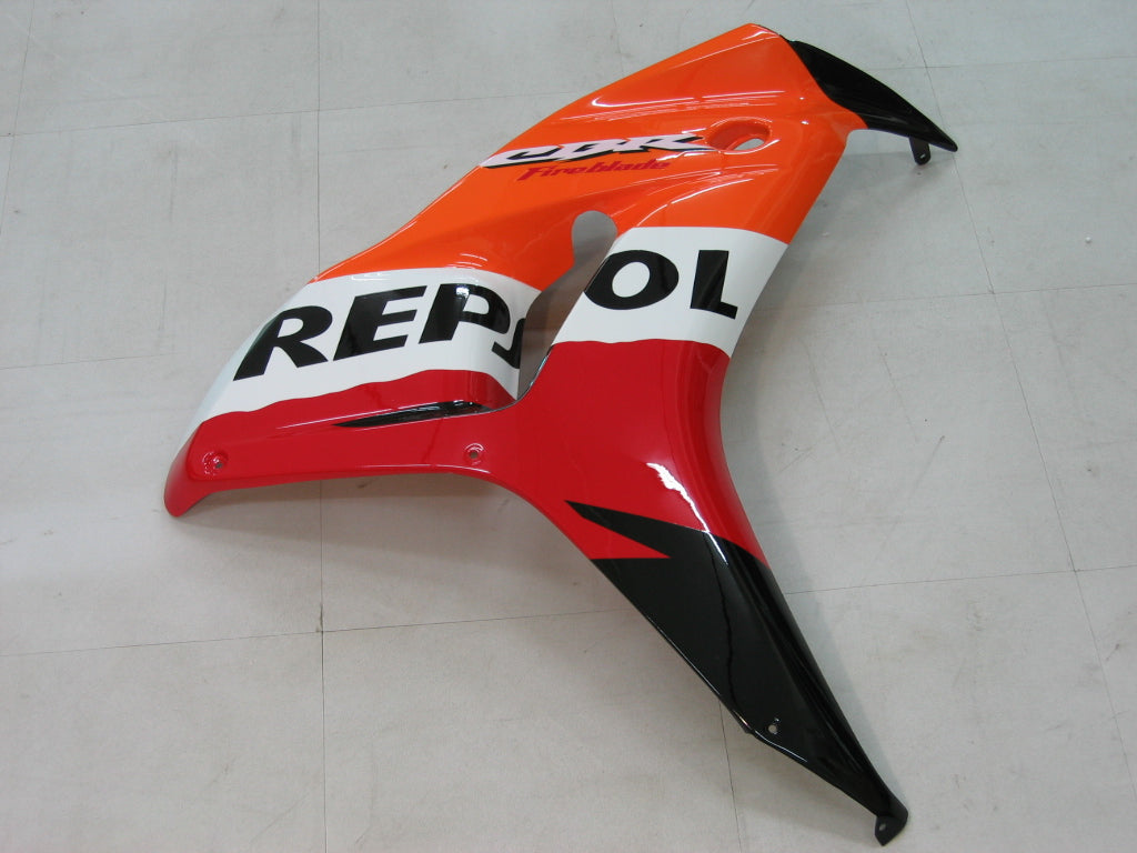 Amotopart 2006-2007 Honda CBR1000 Carénage Orange &amp; Noir Kit