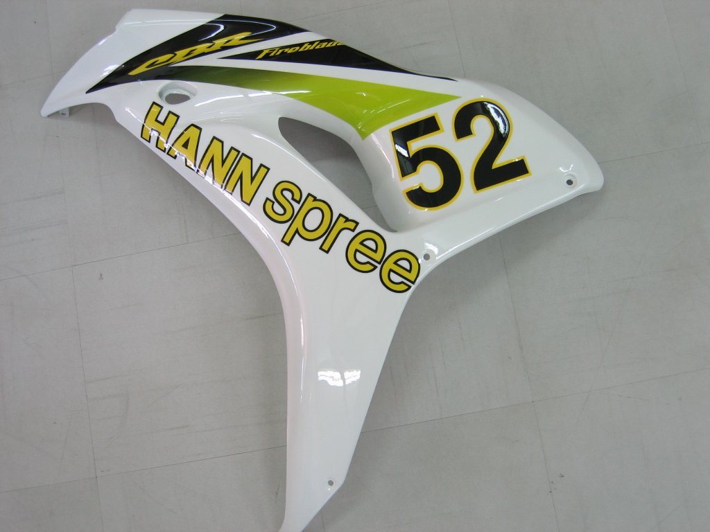 Carénages Amotopart Honda CBR1000RR 2006-2007 carénage blanc N ° 52 Hannspree Racing kit de déclenchement