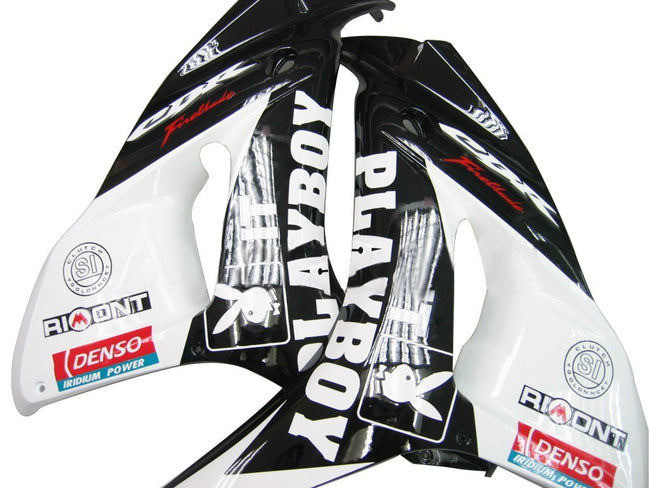 Amotopart Favoritings Honda CBR1000RR 2006-2007 Verkleidung White & Black Playboy Racing Kiting Kit