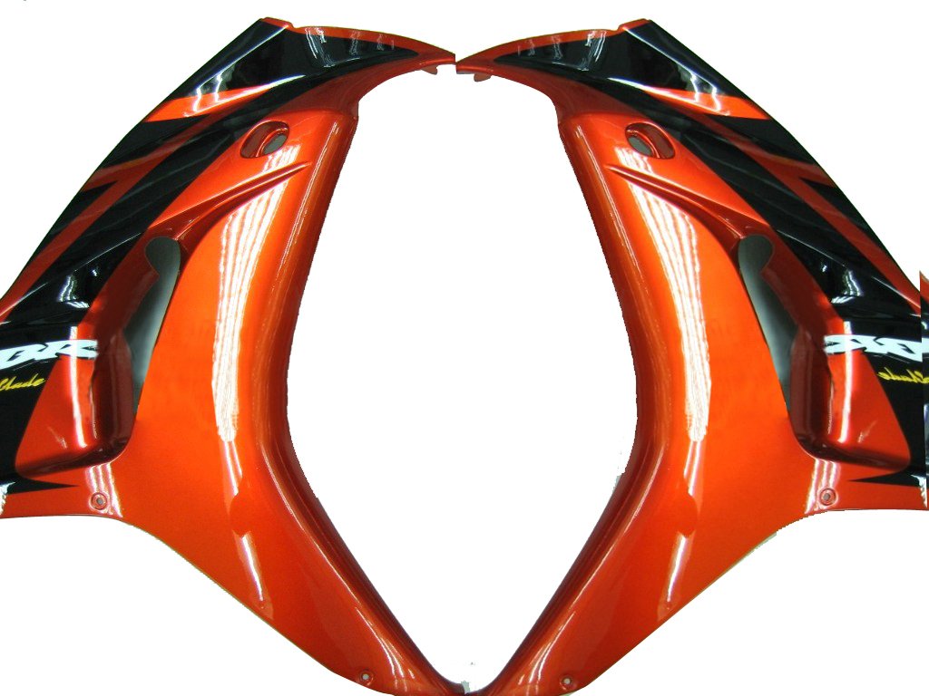 Amotopart Favoritings Honda 1000RR 2006-2007 Verkleidung Orange Metallic & Black CBR Racing Kiting Kit