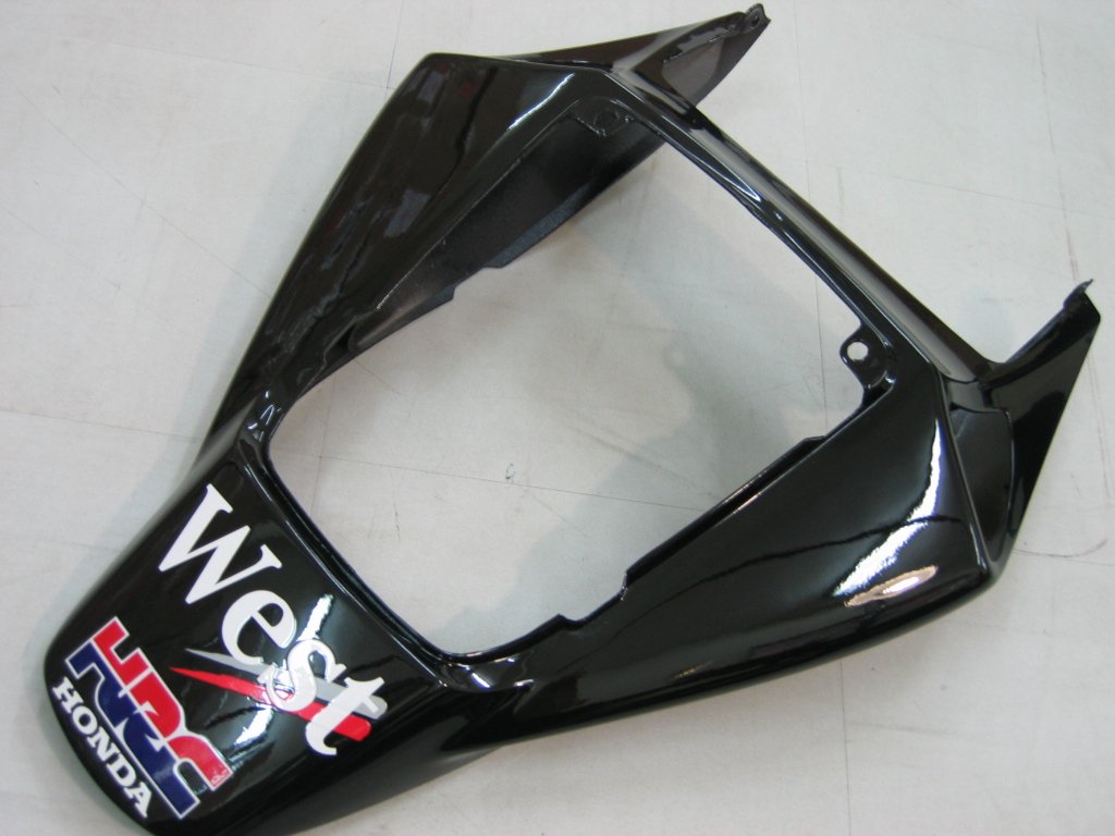 Amotopart-Verkleidungen Honda CBR1000RR 2006-2007 Verziehung West Racing Black Verkleidungskit