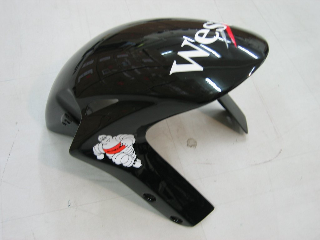 Amotopart-Verkleidungen Honda CBR1000RR 2006-2007 Verziehung West Racing Black Verkleidungskit