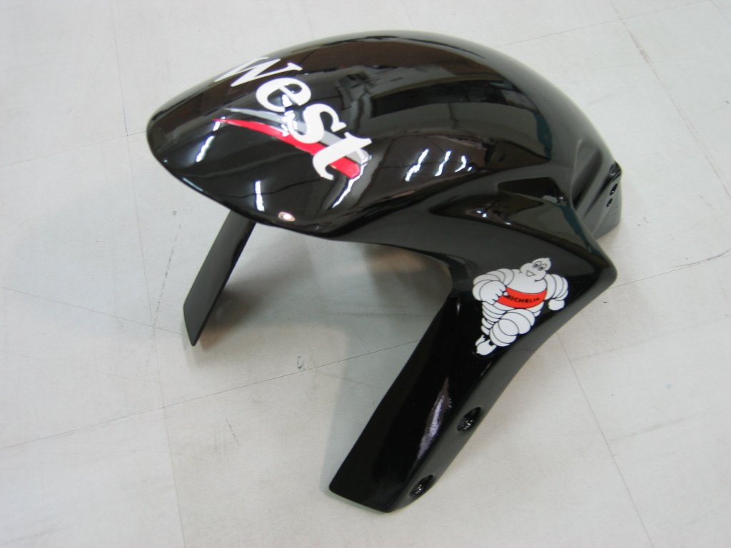 Amotopart-Verkleidungen Honda CBR1000RR 2006-2007 Verziehung West Racing Black Verkleidungskit