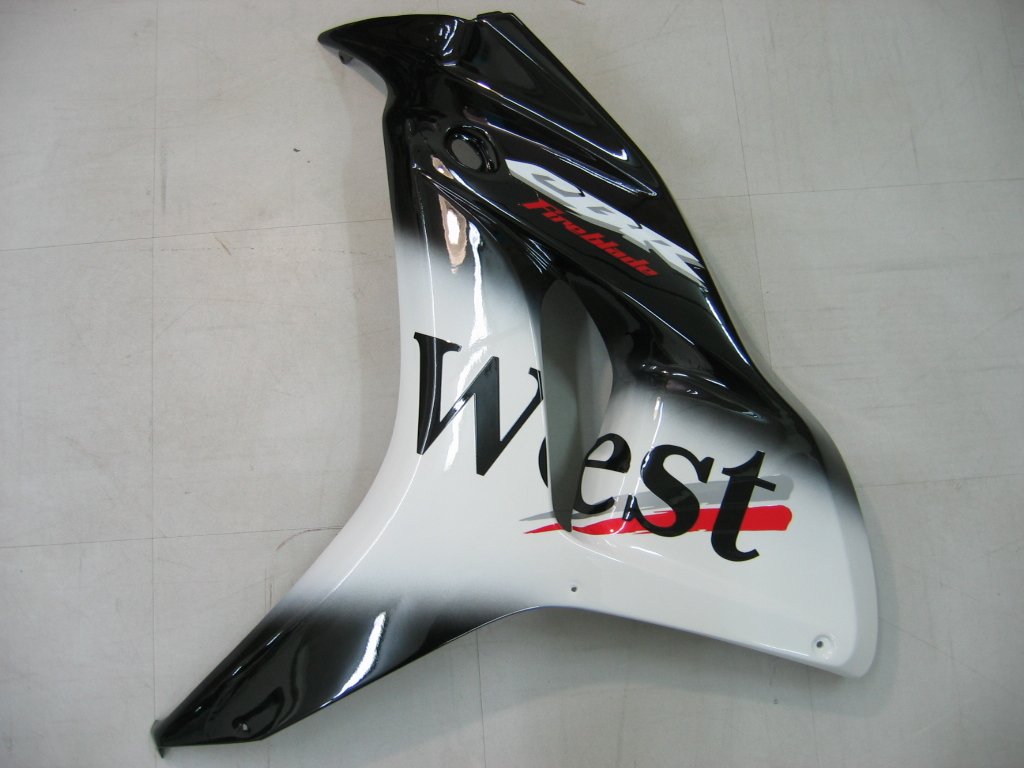 Amotopart-Verkleidungen Honda CBR1000RR 2006-2007 Verziehung West Racing Black Verkleidungskit