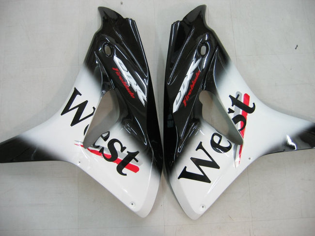 Amotopart-Verkleidungen Honda CBR1000RR 2006-2007 Verziehung West Racing Black Verkleidungskit