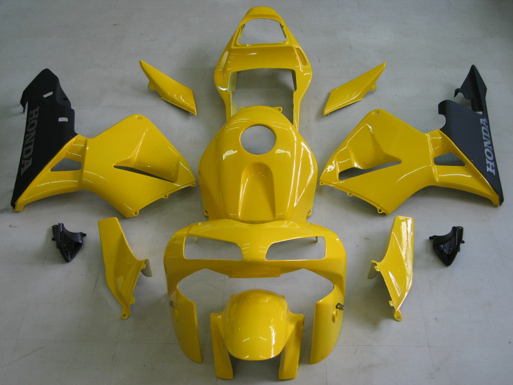 Amotopart 2003-2004 CBR600 Honda Carénage Jaune Kit