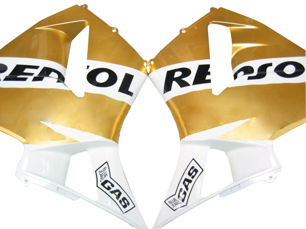 AMOTOPART 2003-2004 CBR600RR Honda Verkleidung White & Gold Kit