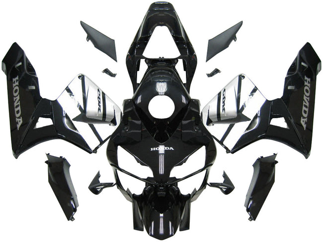 Amotopart 2003-2004 CBR600 Honda Verkleidung Black Kit