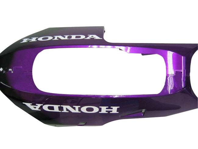 Amotopart 2003-2004 CBR600 Honda Verkleidung Black & Purple Flame Kit