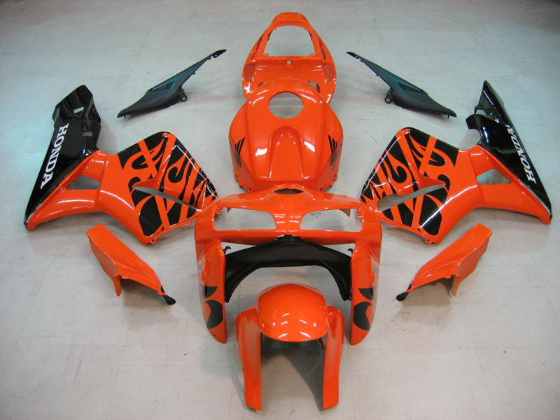 Amotopart Faillings 2005-2006 Honda CBR 600 RR Orange & Black Tribal Honda Racing Generika