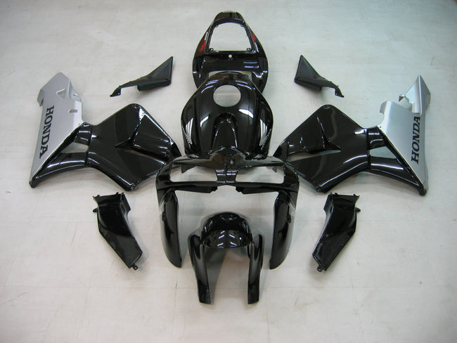 Amotopart 2005-2006 Honda CBR600 Verkleidung Black & Sliver Kit