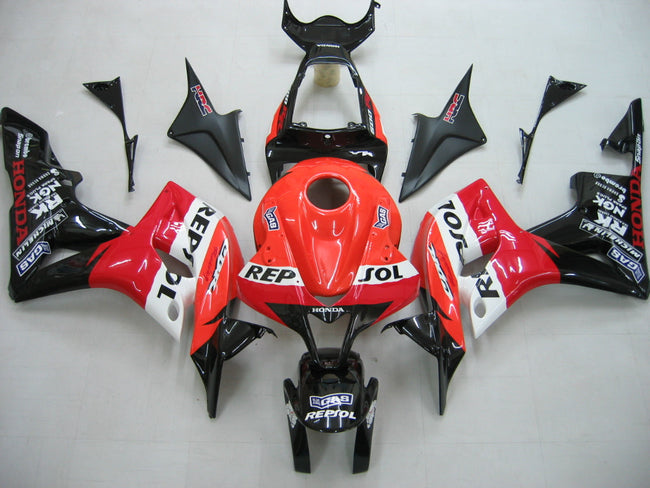 Amotopart 2007-2008 CBR600 Honda Verkleidung Orange & Black Kit