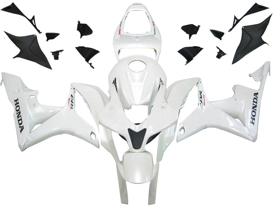 Amotopart 2007-2008 Honda CBR600 Carénage Blanc Kit