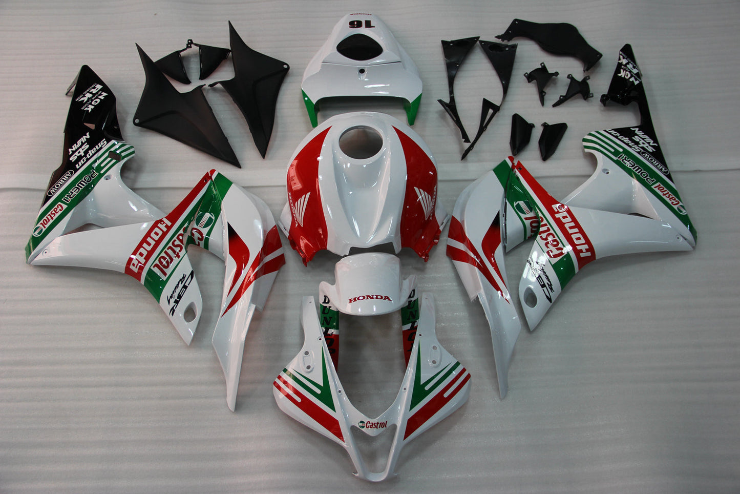 Amotopart 2007-2008 Honda CBR600 Carénage Multi Blanc Kit