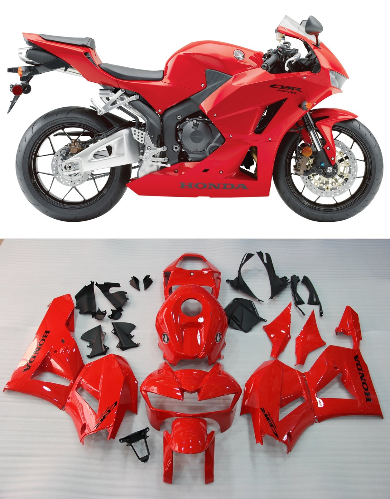 Amotopart-Verkleidungen Honda CBR600RR 2013-2023 Abzugskit