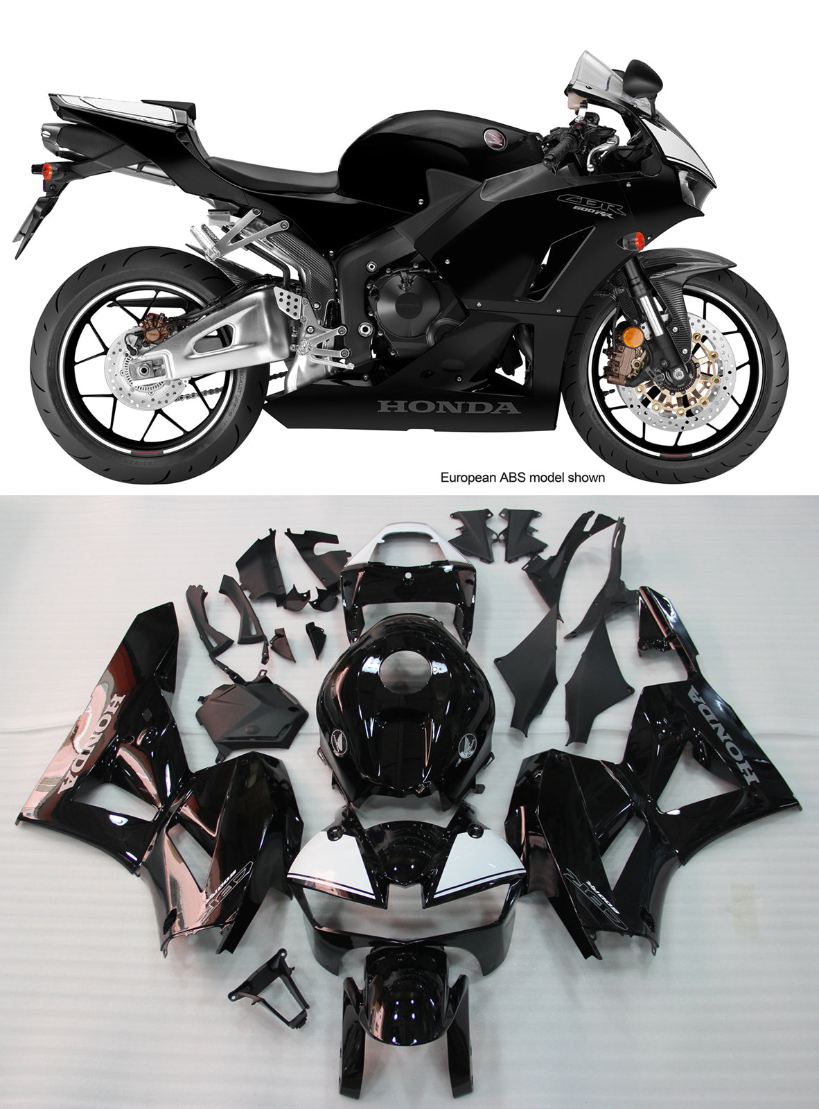 Amotopart-Verkleidungen Honda CBR600RR 2013-2023 Abzugskit