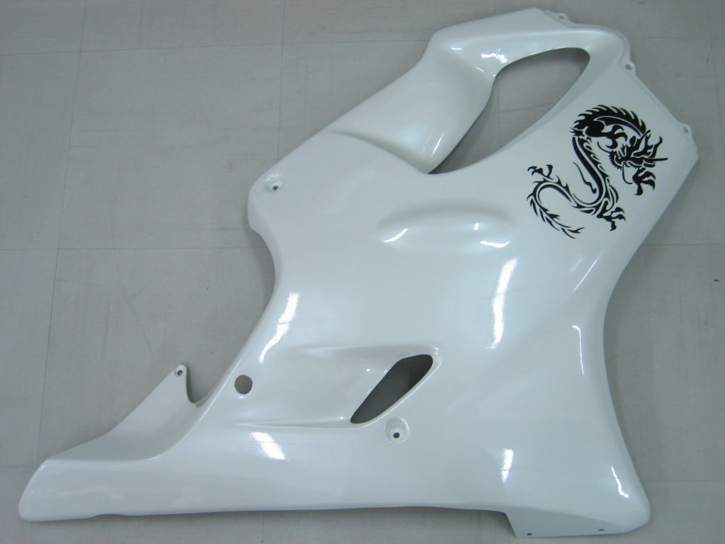 Amotopart Honda 2003-2010 CBR600F4I Kit de carénage blanc et noir