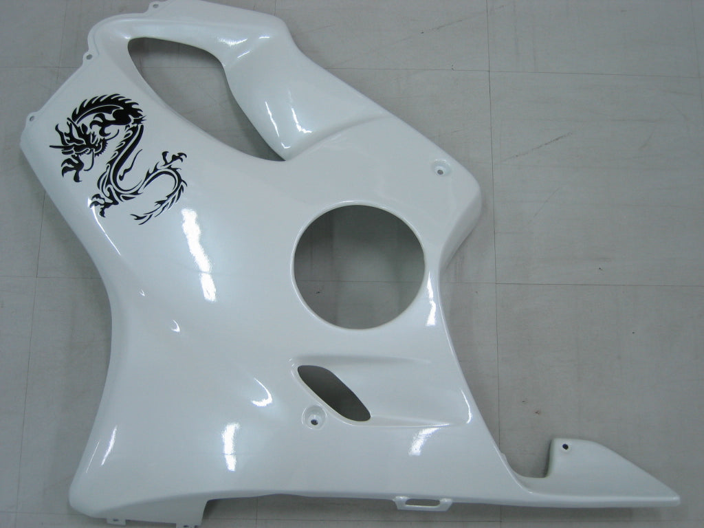 Amotopart Honda 2003-2010 CBR600F4I Verkleidung White & Black Kit