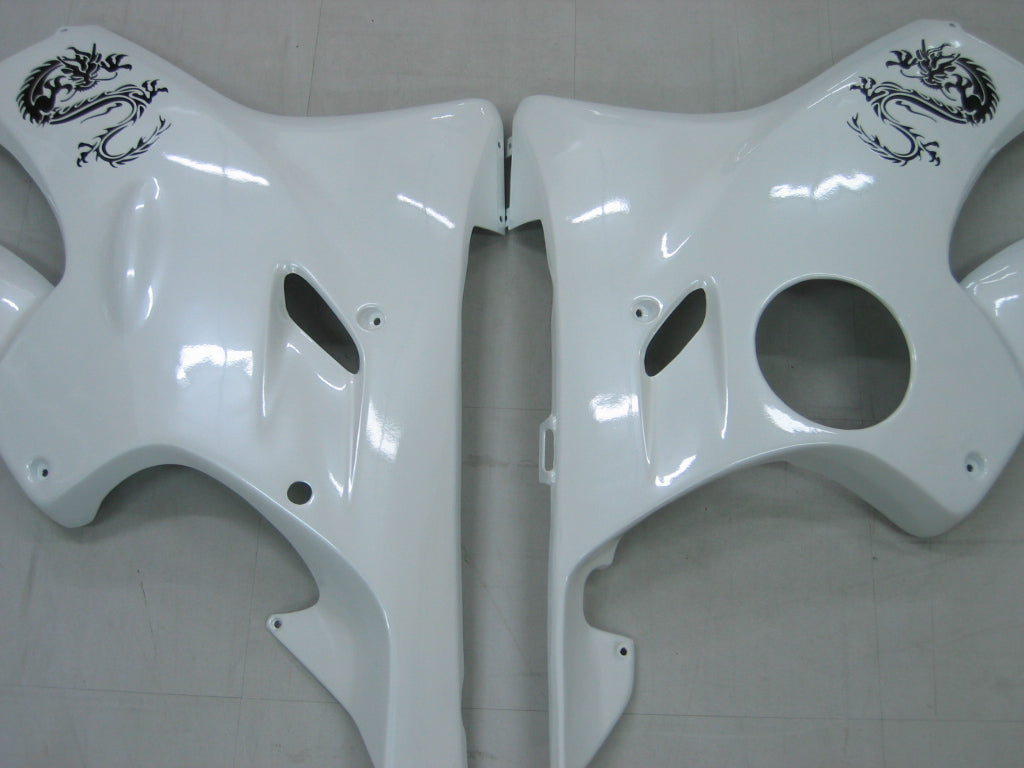 Amotopart Honda 2003-2010 CBR600F4I Verkleidung White & Black Kit