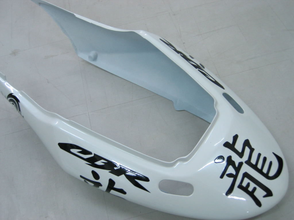 Amotopart Honda 2003-2010 CBR600F4I Kit de carénage blanc et noir