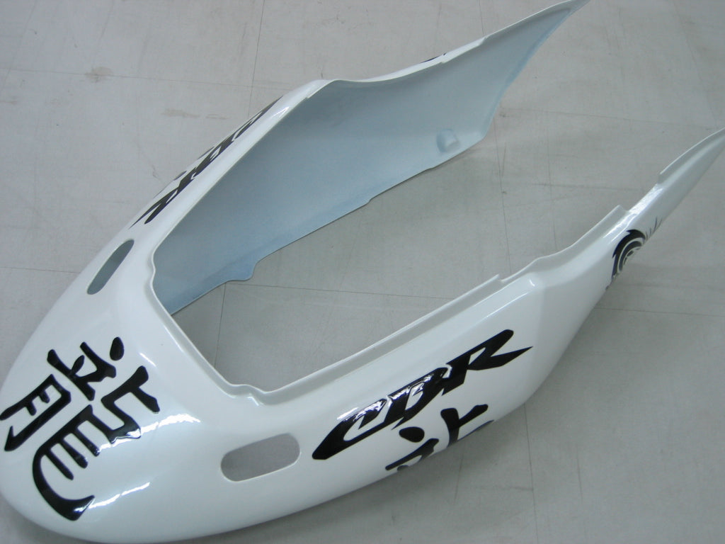 Amotopart Honda 2003-2010 CBR600F4I Verkleidung White & Black Kit