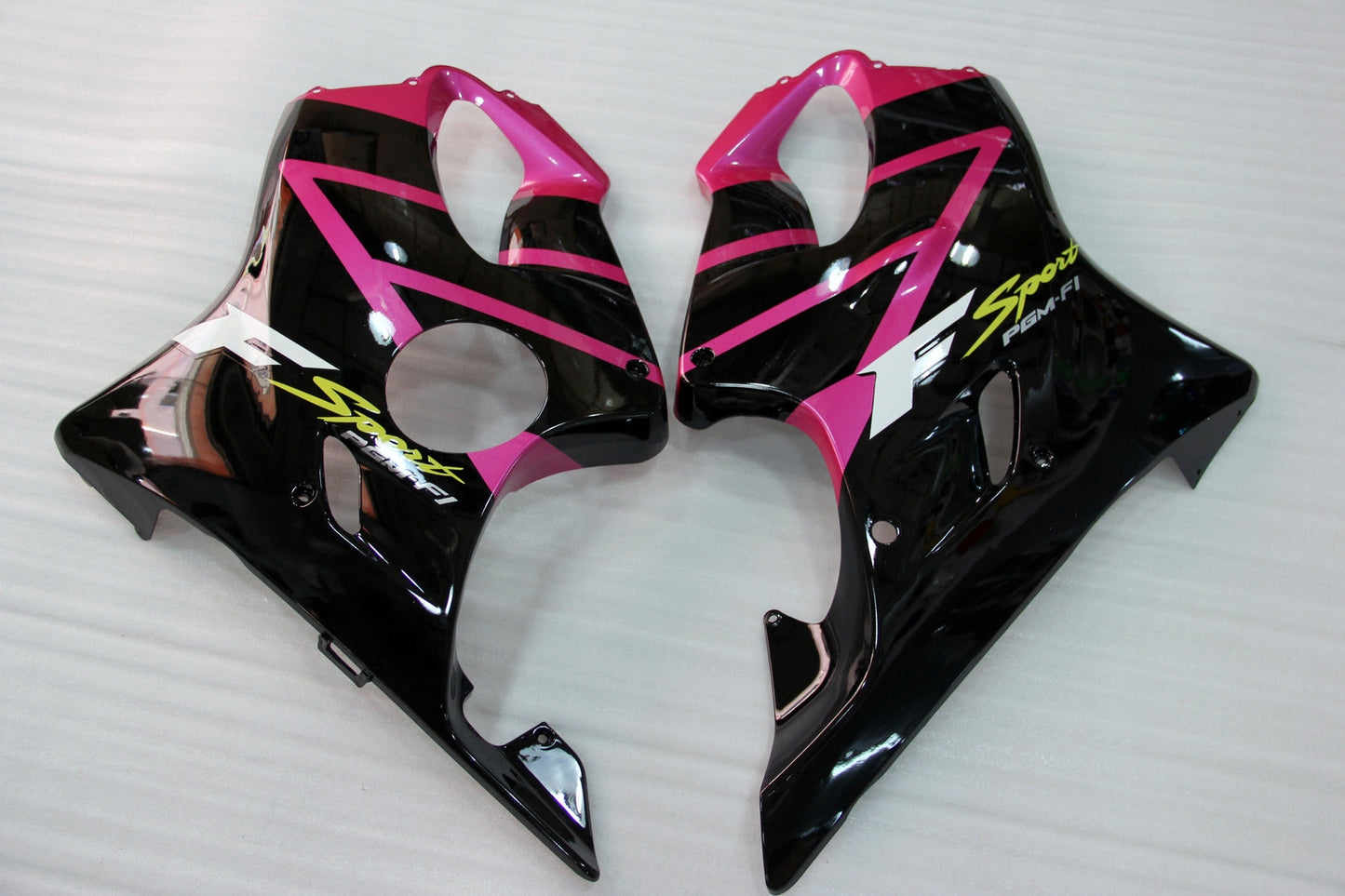 Amotopart 2001-2003 Honda CBR600F4i Verkleidung Pink & Black Kit