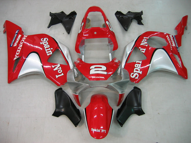 Amotopart 2002-2003 Honda CBR954 Verkleidungsverkleidung rot und wei?e Kit