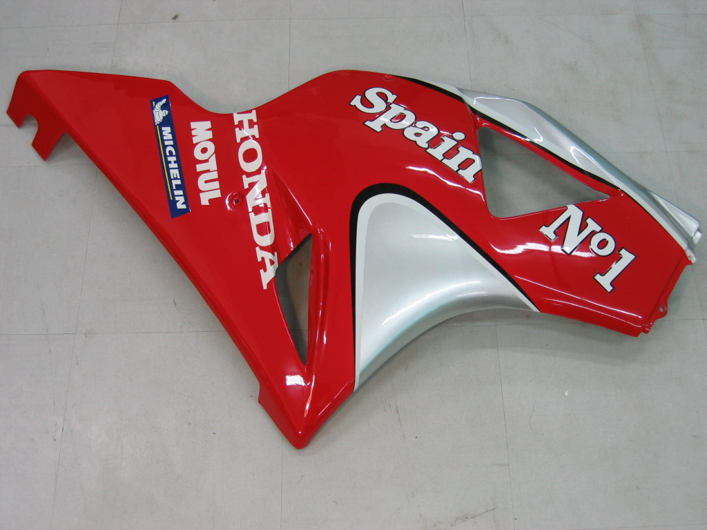 Amotopart 2002-2003 Honda CBR954 Carénage Carénage Rouge et Blanc Kit