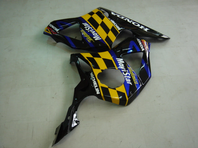 Amotopart 2002-2003 Honda CBR954 Carénage Bleu Multicolore Kit