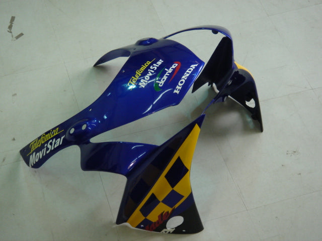 Amotopart 2002-2003 Honda CBR954 Carénage Bleu Multicolore Kit